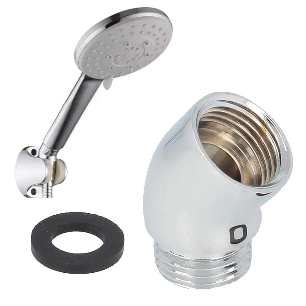 1 Pcs G1/2 Hand Shower Top Spray Elbow Chrome Angle Female Thread And Male Thread Made Of Strong Brass
1 Pcs G1/2 Hand Shower Top Spray Elbow Chrome Angle Female Thread And Male Thread Made Of Strong Brass