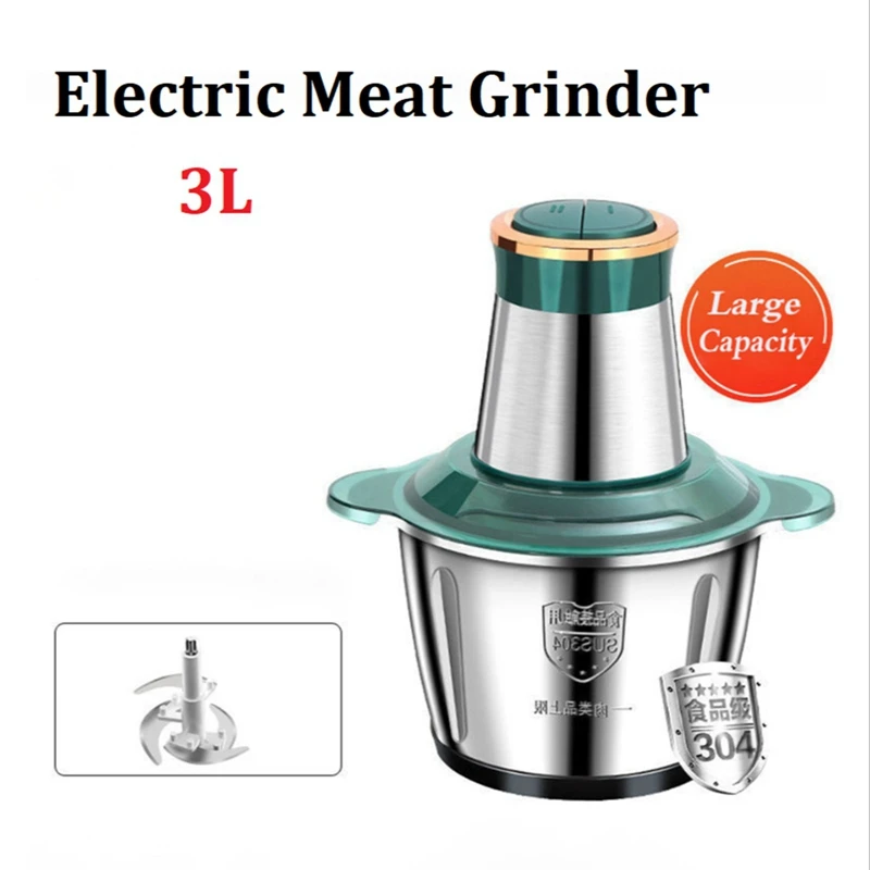 1 Piece Electric Meat Grinder 3L Blenders Stainless Steel Multifunction Vegetable Chopper Slicer EU Plug
1 Piece Electric Meat Grinder 3L Blenders Stainless Steel Multifunction Vegetable Chopper Slicer EU Plug