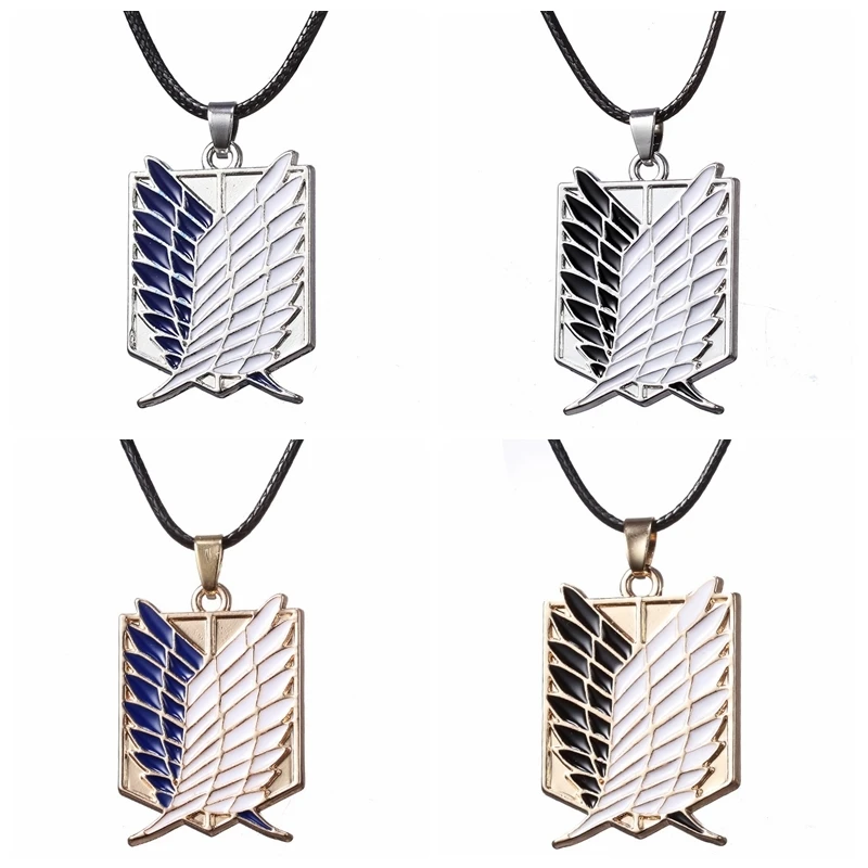 New Anime Attack On Titan Necklace Wings of Liberty Freedom Scouting Legion Eren Women Men Necklaces Fashion Choker Jewelry Gift
New Anime Attack On Titan Necklace Wings of Liberty Freedom Scouting Legion Eren Women Men Necklaces Fashion Choker Jewelry Gift