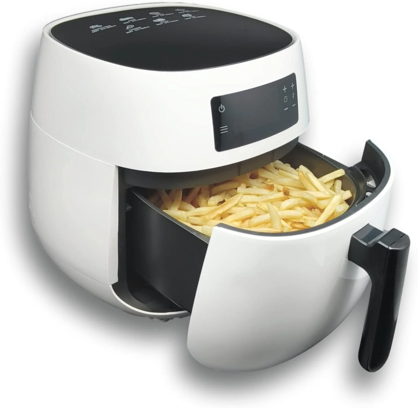 Quart Air Fryer, Hot Air Fryers Oilless Cooker with Digital LCD Touch Screen, Nonstick Basket, 1400W, UL Listed (White)
Quart Air Fryer, Hot Air Fryers Oilless Cooker with Digital LCD Touch Screen, Nonstick Basket, 1400W, UL Listed (White)
