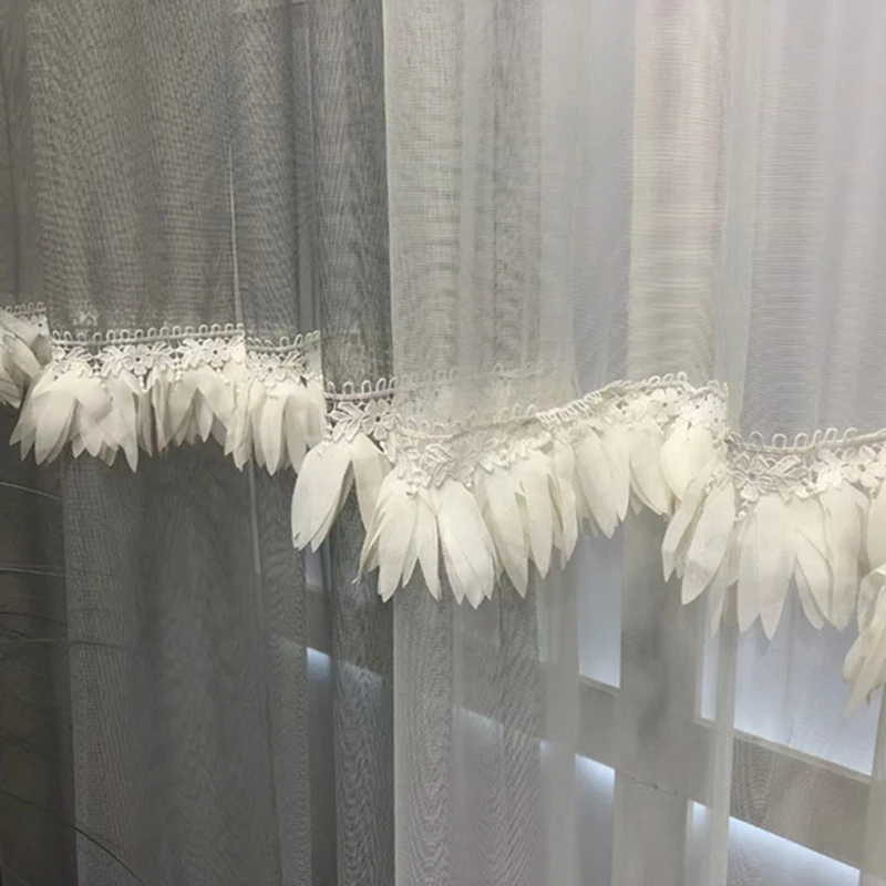 3D White Feather Tulle Curtains for Living Room Modern Grey/White Lace Yarn Fabric Stitching for Bedroom Balcony #VT
3D White Feather Tulle Curtains for Living Room Modern Grey/White Lace Yarn Fabric Stitching for Bedroom Balcony #VT
