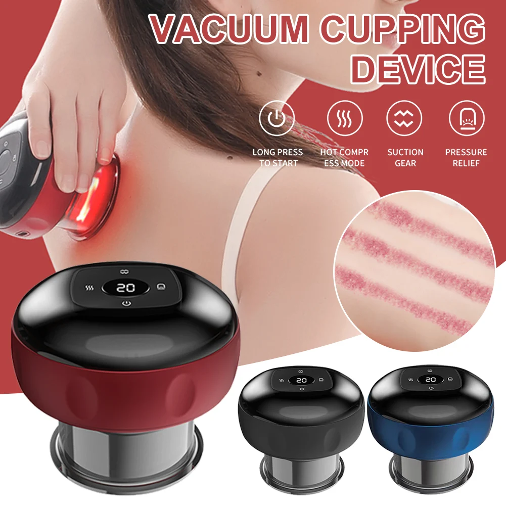 Electric Cupping Massager Vacuum Suction Cups Guasha Device Meridian Fat Burning Body Slimming Negative Pressure Physiotherapy
Electric Cupping Massager Vacuum Suction Cups Guasha Device Meridian Fat Burning Body Slimming Negative Pressure Physiotherapy