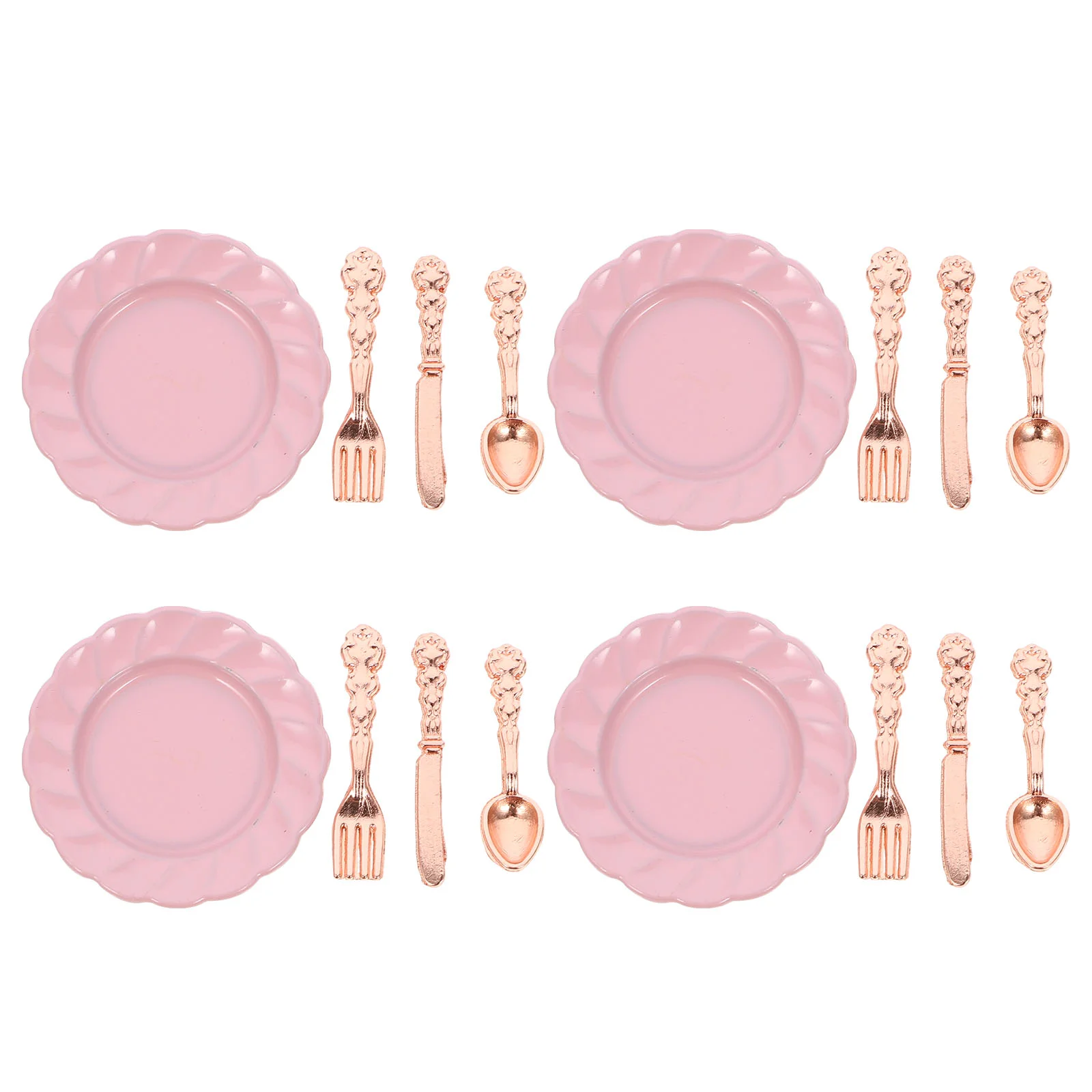 4 Sets Mini Cutlery Artificial Dollhouse Dish Plate Tableware Mini Dollhouse Kit Spoon Fork Toy Room
4 Sets Mini Cutlery Artificial Dollhouse Dish Plate Tableware Mini Dollhouse Kit Spoon Fork Toy Room