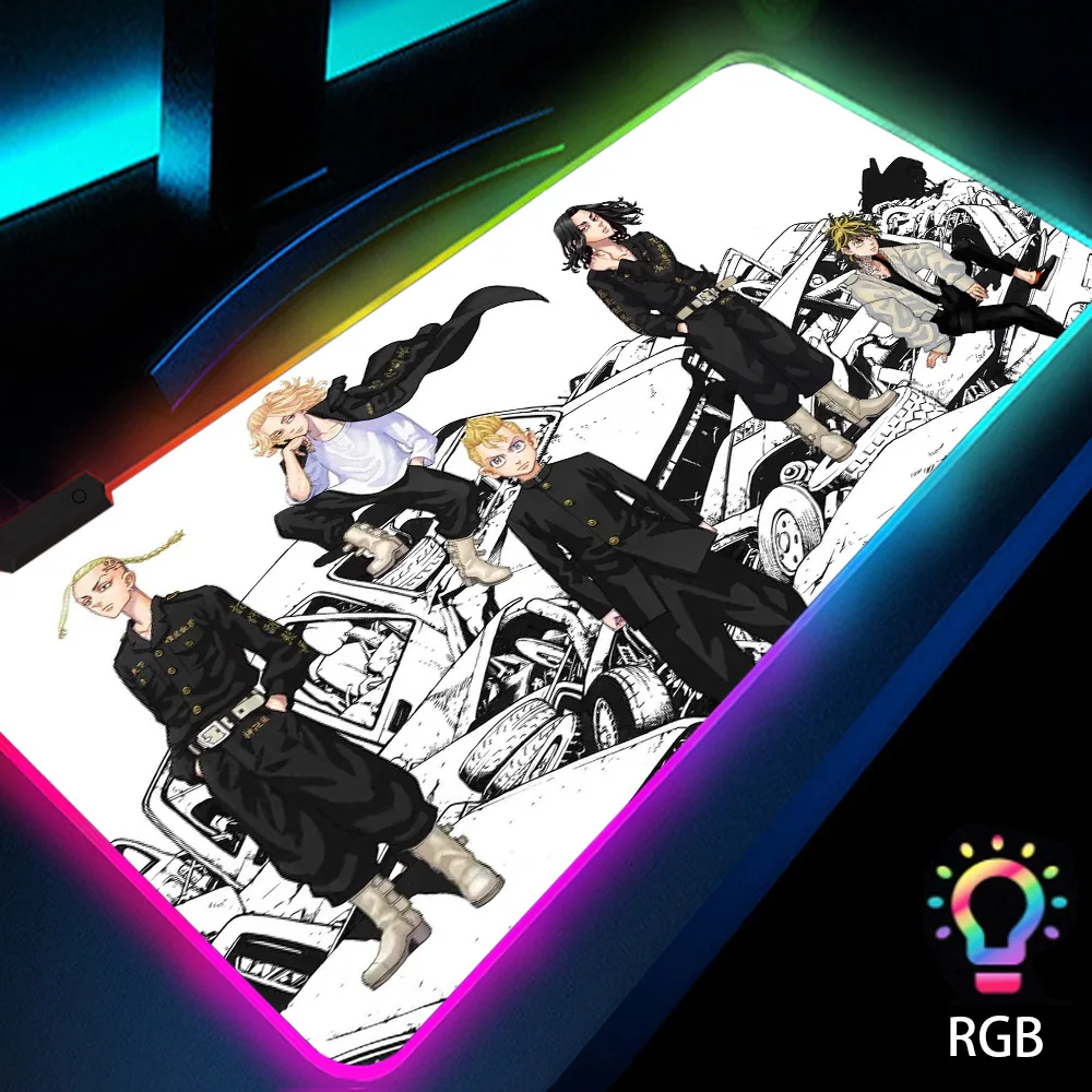 Tokyo Revengers Rgb Design Japanese Style Anime Backlit Mouse Pads Led Big Gamer Mousepad Large Rubberized Carpet Keyboard Mat
Tokyo Revengers Rgb Design Japanese Style Anime Backlit Mouse Pads Led Big Gamer Mousepad Large Rubberized Carpet Keyboard Mat