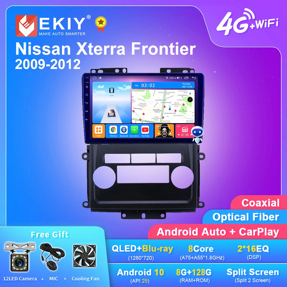EKIY T7 QLED DSP Android 10 автомобильный радиоприемник мультимедийный плеер 6G + 128G для Nissan Xterra Frontier 2009-2012 навигация GPS Carplay DVD
EKIY T7 QLED DSP Android 10 автомобильный радиоприемник мультимедийный плеер 6G + 128G для Nissan Xterra Frontier 2009-2012 навигация GPS Carplay DVD