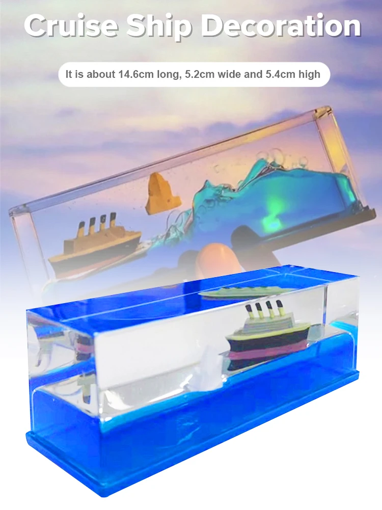 Cruise Ship Fluid Drift Bottle Desktop Decor Birthday Gift Decompression Toy Home Decoration Office Ornament Gift for Kids
Cruise Ship Fluid Drift Bottle Desktop Decor Birthday Gift Decompression Toy Home Decoration Office Ornament Gift for Kids