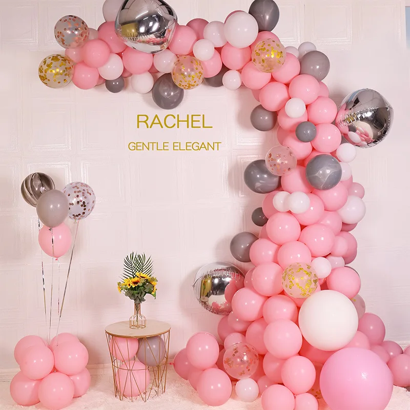 Girly Peach Pink Theme Balloon Set Latex & Confetti Balloon Arch Birthday Party Decoration Confession Proposal Scene Arrangement
Girly Peach Pink Theme Balloon Set Latex & Confetti Balloon Arch Birthday Party Decoration Confession Proposal Scene Arrangement