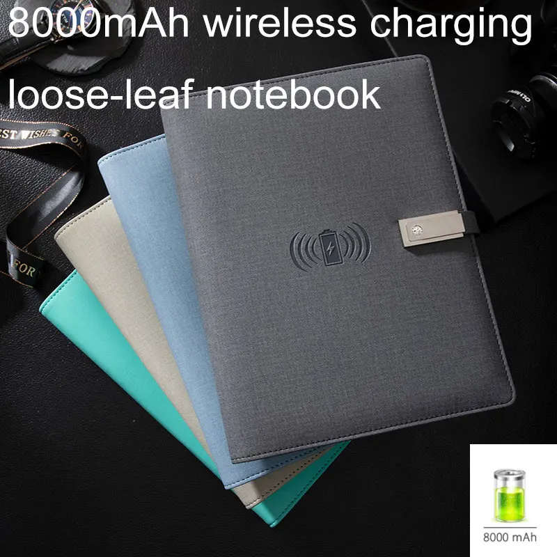 Power Bank Notebook A5 Diary With Wireless Charging 8000 MAh Notebook Smart Diary Loose Leaf Binder Spiral Diary Planner Office
Power Bank Notebook A5 Diary With Wireless Charging 8000 MAh Notebook Smart Diary Loose Leaf Binder Spiral Diary Planner Office