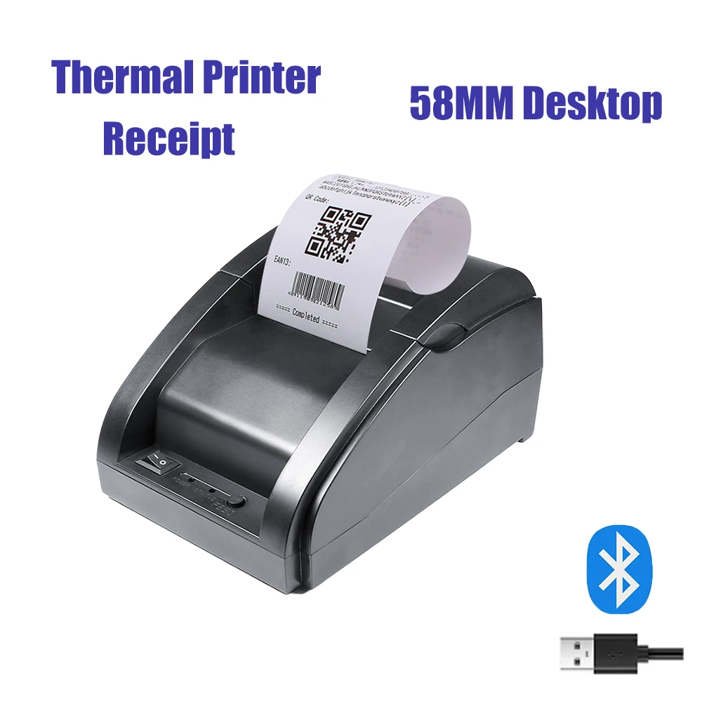 58mm Desktop Thermal printer Receipt Bluetooth Wireless compatible with Android/Windows system ESC/POS for store Receipt print 
58mm Desktop Thermal printer Receipt Bluetooth Wireless compatible with Android/Windows system ESC/POS for store Receipt print