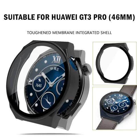 Защитная пленка для экрана, Защитная пленка для Huawei Watch Gt 3 Pro 46 мм, стеклянный чехол + Защитная пленка, смарт-Аксессуары