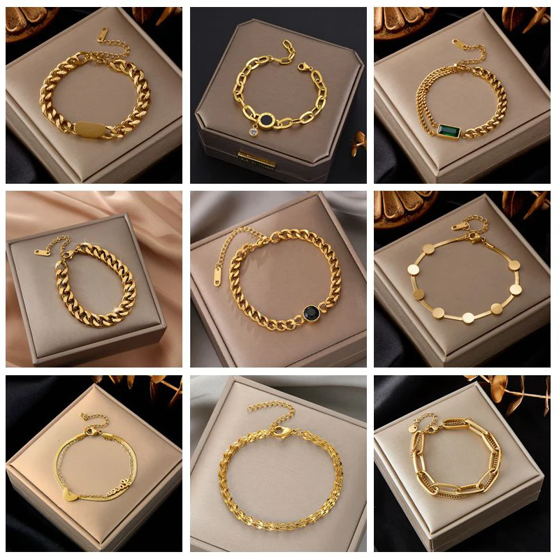 2023 new Fashion personality Stainless Steel Bracelet for build Women Exquisite Gold Color Bracelet accessory Jewelry Girl Gift
2023 new Fashion personality Stainless Steel Bracelet for build Women Exquisite Gold Color Bracelet accessory Jewelry Girl Gift