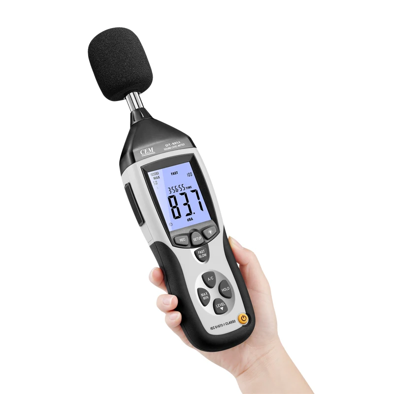 DT-8852 130db USB Digital Sound Level Meter Recorder Noise Level Meter Microphone
DT-8852 130db USB Digital Sound Level Meter Recorder Noise Level Meter Microphone