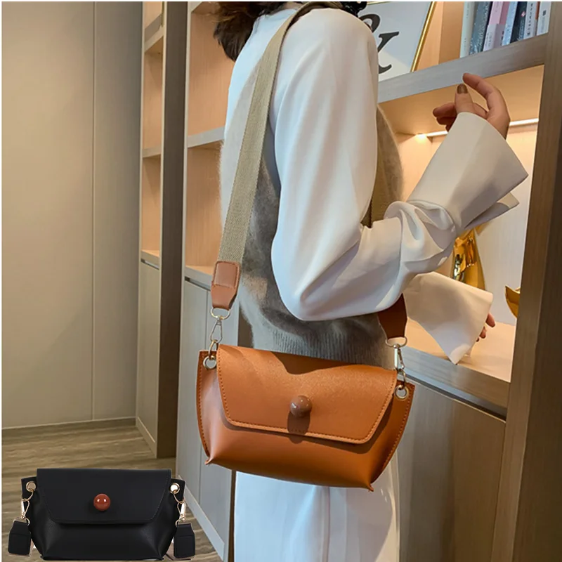 Simple classic women's shoulder messenger bag button decorate soft leather Handbag girl large purse fashion Crossbody flap pouch
Simple classic women's shoulder messenger bag button decorate soft leather Handbag girl large purse fashion Crossbody flap pouch