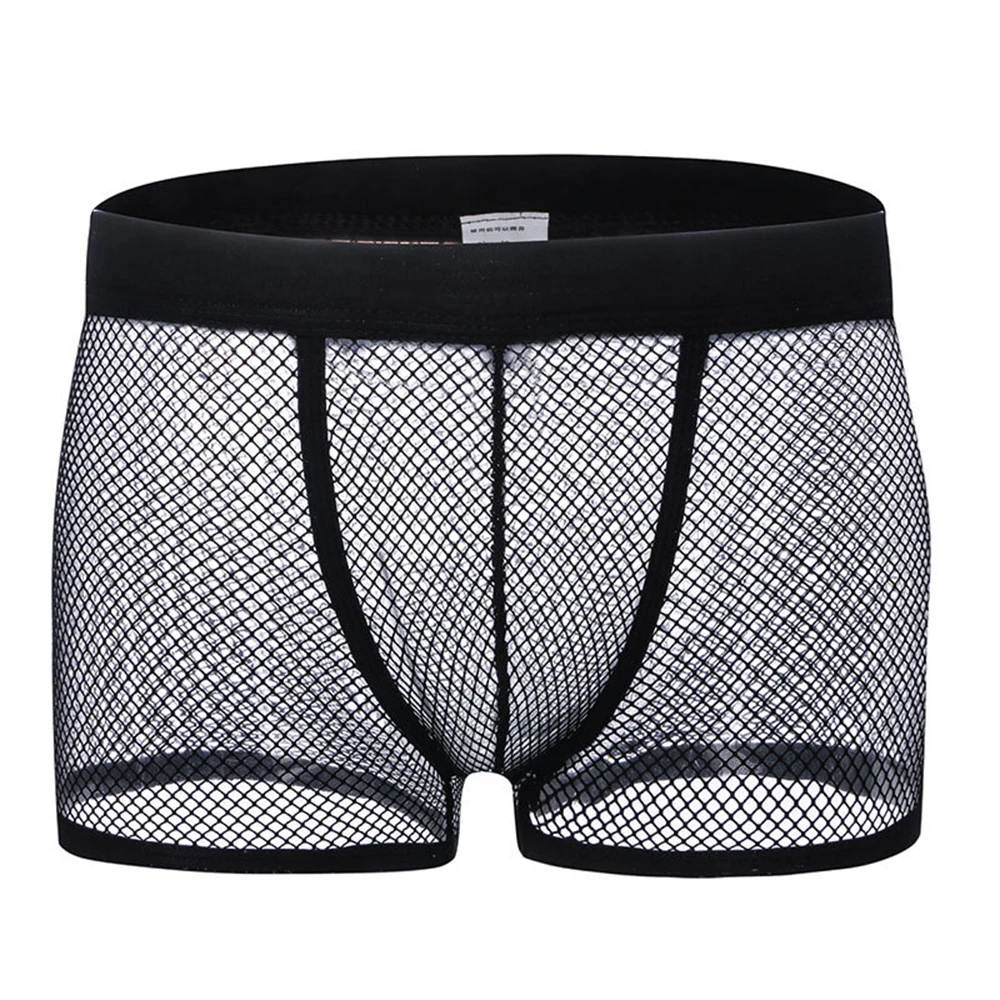 Men Boxers Sexy Mesh See-Through Lingerie Sheer Pouch Swimwear Shorts Underwear Trunks Solid Underpants Homme Boxer
Men Boxers Sexy Mesh See-Through Lingerie Sheer Pouch Swimwear Shorts Underwear Trunks Solid Underpants Homme Boxer