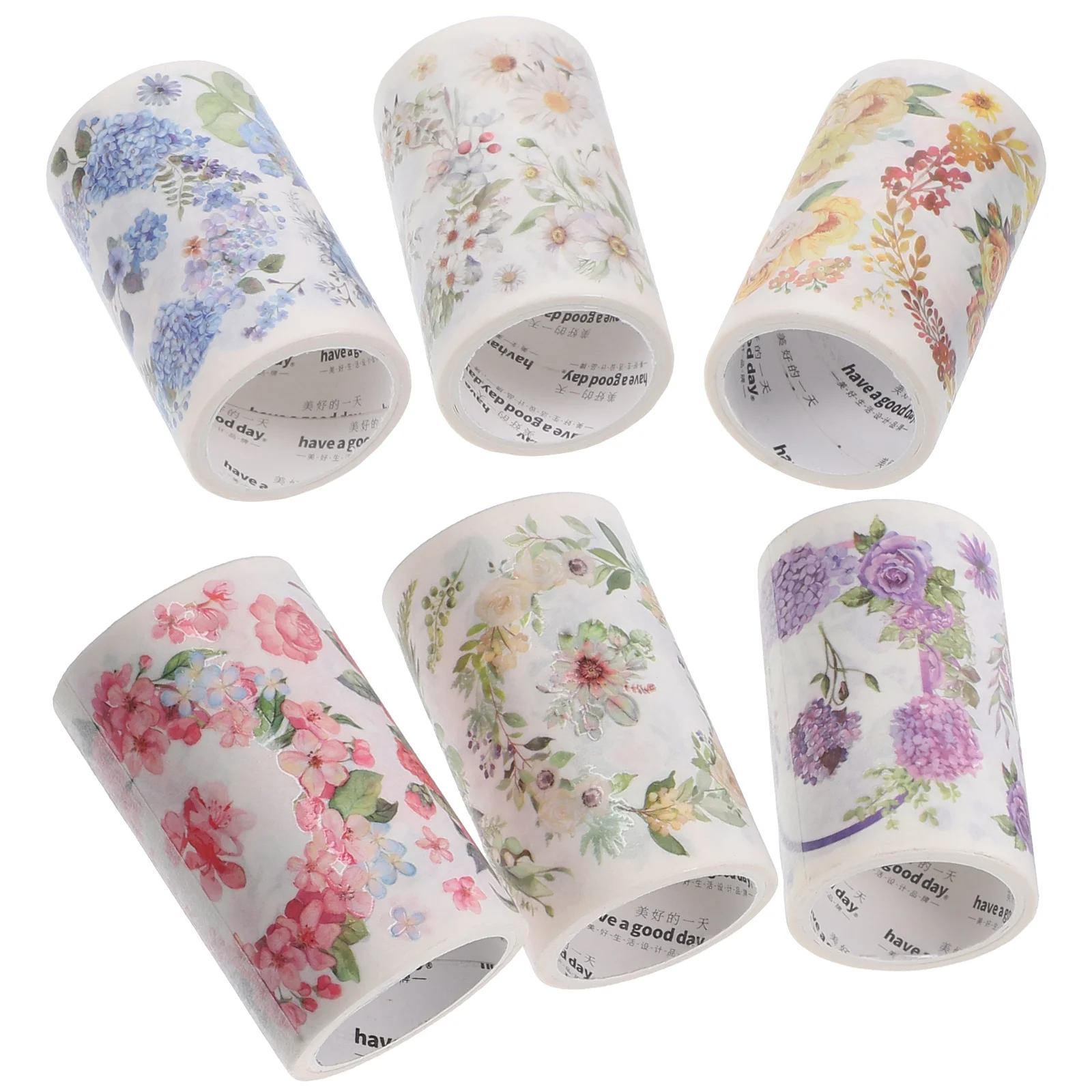 6 Rolls Scrapbook Tape for Diy Decorative Flower Tape Sticker Printing Washi Tape Decoration (Mixed Style)
6 Rolls Scrapbook Tape for Diy Decorative Flower Tape Sticker Printing Washi Tape Decoration (Mixed Style)
