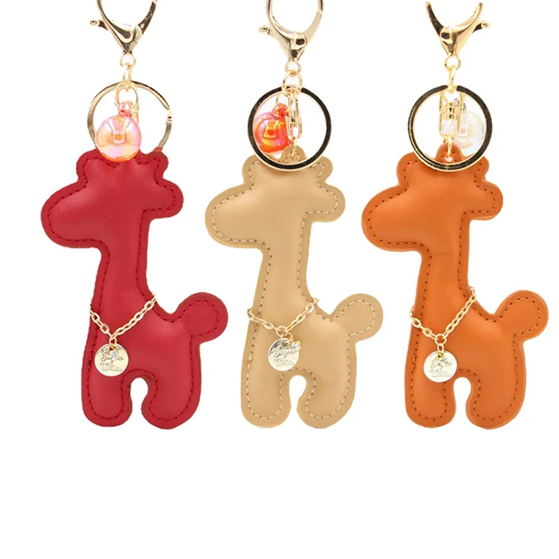 Cartoon Cute Giraffe Keychain PU Plum Deer Bag Accessory Mobile Phone Car Keyring Hanging Pendant Key Chains Llaveros Hombre 
Cartoon Cute Giraffe Keychain PU Plum Deer Bag Accessory Mobile Phone Car Keyring Hanging Pendant Key Chains Llaveros Hombre