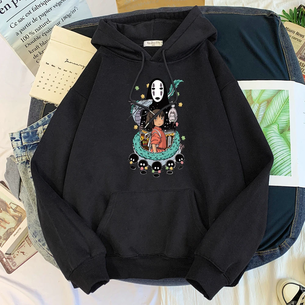 Males Hoodie Anime Spirited Away Manga Characters Print Long Sleeve Mans O-Neck Oversized Moletom Comfortable Woman Hoodied Top
Males Hoodie Anime Spirited Away Manga Characters Print Long Sleeve Mans O-Neck Oversized Moletom Comfortable Woman Hoodied Top