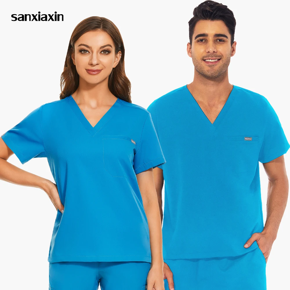 Nurse Uniform Short Sleeve V-neck Workwear Women Scrubs Uniform Mens Scrubs Uniform Casual Medical Nursing Blouse Scrubs Tops
Nurse Uniform Short Sleeve V-neck Workwear Women Scrubs Uniform Mens Scrubs Uniform Casual Medical Nursing Blouse Scrubs Tops