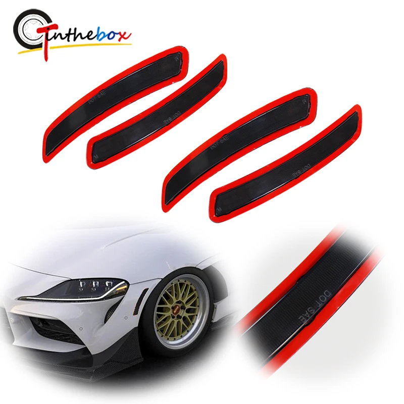 Gtinthebox Smoked Lens Front /Rear Bumper Fender Side Marker Light Reflectors Kit For 2020-2022 Toyota GR Supra, No Bulb /Socket
Gtinthebox Smoked Lens Front /Rear Bumper Fender Side Marker Light Reflectors Kit For 2020-2022 Toyota GR Supra, No Bulb /Socket