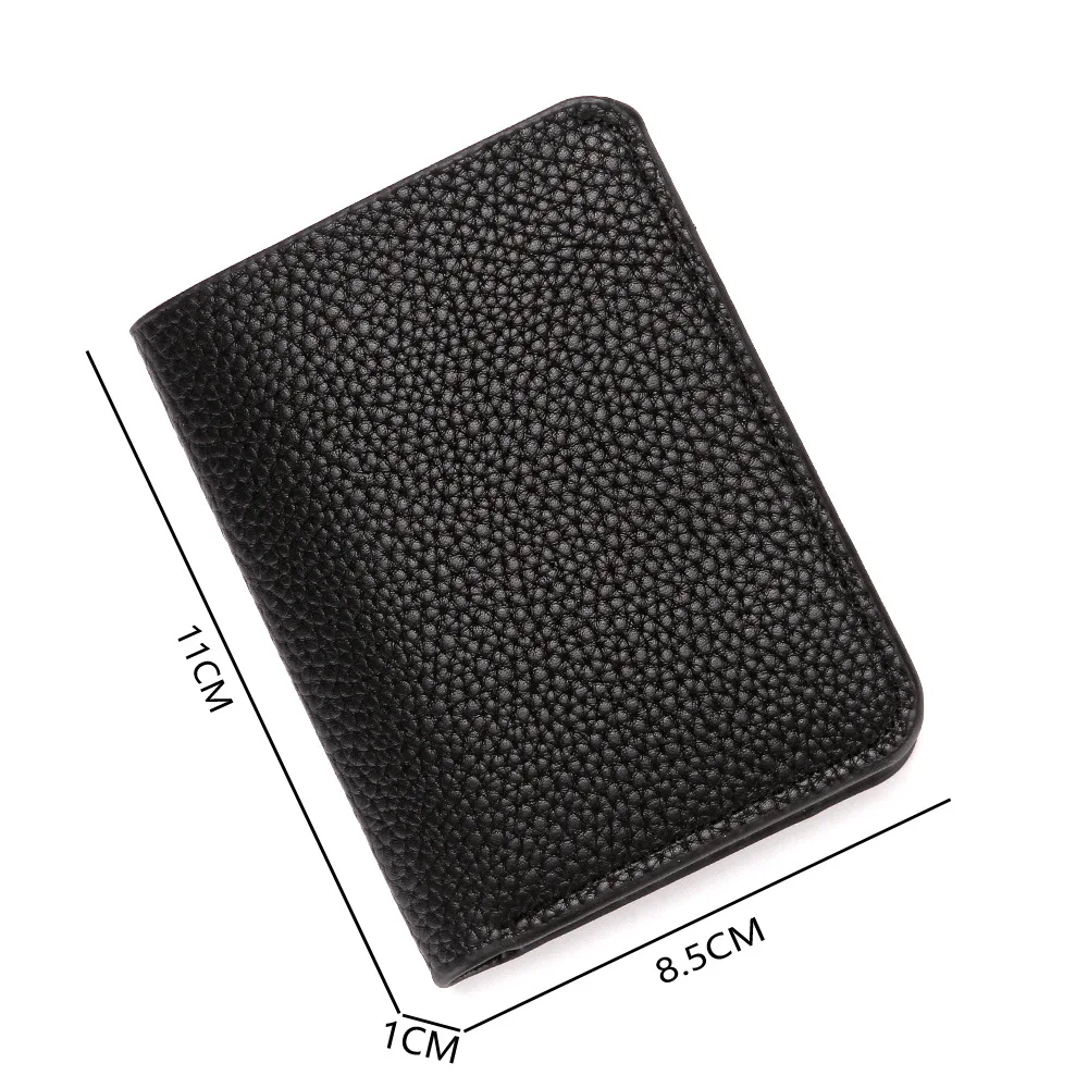 2023 New Soft Men Wallet Solid Color Pu Leather Lychee Pattern Coin Purse Driver's License Card Holder Short Bill Card Case
2023 New Soft Men Wallet Solid Color Pu Leather Lychee Pattern Coin Purse Driver's License Card Holder Short Bill Card Case