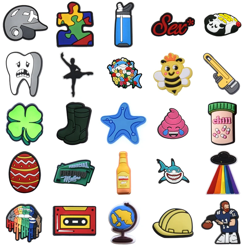 Shoe Charms Men Decorations for Crocs Women Charm Para Pins Set Jeans Packs Gifts Boy Shoes Accessories Wholesale Bulk Girl Kids
Shoe Charms Men Decorations for Crocs Women Charm Para Pins Set Jeans Packs Gifts Boy Shoes Accessories Wholesale Bulk Girl Kids
