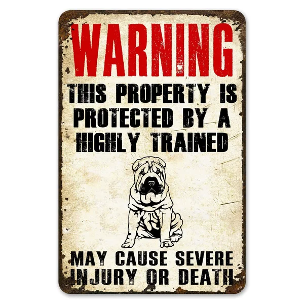 Warning This Property Is Protect By Shar Pei Dog Tin Sign Vintage Farm Decor Art Pet Lover Tin Metal Sign Zoo Bar Club Cafe
Warning This Property Is Protect By Shar Pei Dog Tin Sign Vintage Farm Decor Art Pet Lover Tin Metal Sign Zoo Bar Club Cafe