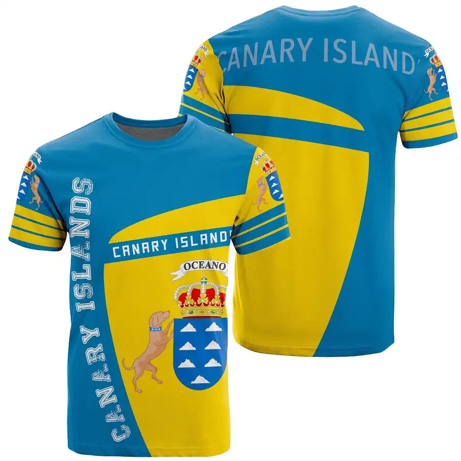 3D Printing New Summer Round Neck Short Sleeve Canary Islands Sports T-Shirt Casual Loose Men's Ladies Clothing T-Shirt
3D Printing New Summer Round Neck Short Sleeve Canary Islands Sports T-Shirt Casual Loose Men's Ladies Clothing T-Shirt