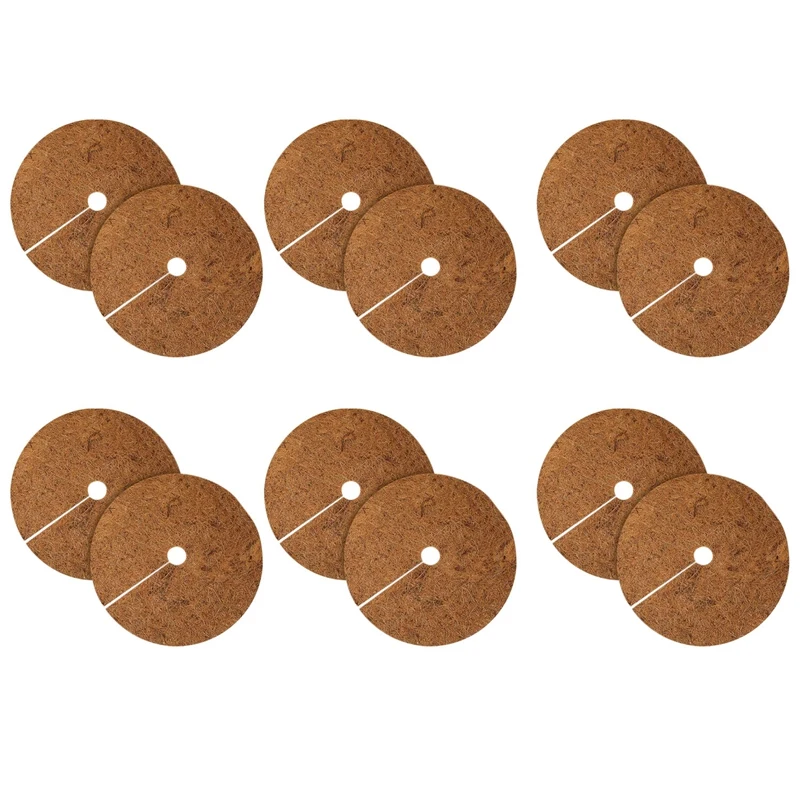 12 Pcs 11.8Inch Coco Coir Fiber Tree Mulch Ring Protector Mat- Coco Liner Mulch Mat For Disc Plant Cover Flower Pot
12 Pcs 11.8Inch Coco Coir Fiber Tree Mulch Ring Protector Mat- Coco Liner Mulch Mat For Disc Plant Cover Flower Pot