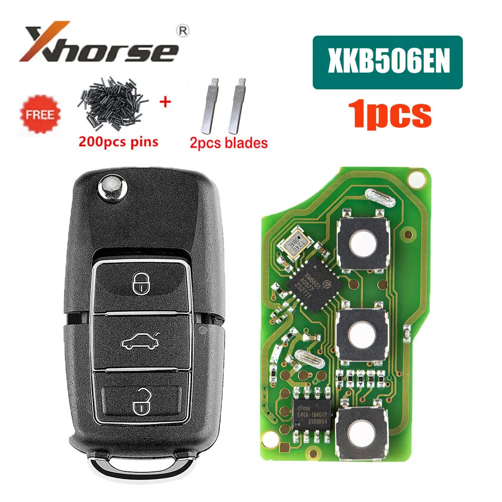 1pcs Xhorse XKB506EN Universal Wire Remote Control VVDI 3 Button Car Key for VVDI Mini Key Tool VVDI2 Car Remote Key with blades
1pcs Xhorse XKB506EN Universal Wire Remote Control VVDI 3 Button Car Key for VVDI Mini Key Tool VVDI2 Car Remote Key with blades