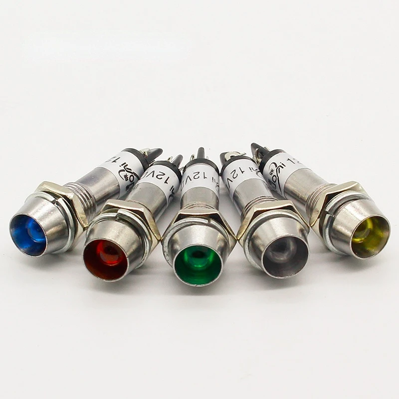 5pcs 12V 24V 220V 8mm metal LED Warning Pilot Light metal led lamp led indicator light metal LED light
5pcs 12V 24V 220V 8mm metal LED Warning Pilot Light metal led lamp led indicator light metal LED light