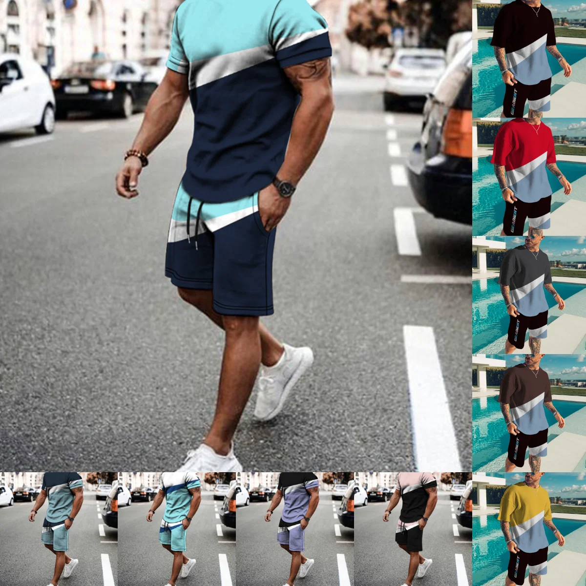 Summer Oversized Men Sets Casual Beach Shorts 2 Piece Set 3D Printing Men Fashion Clothing T Shirt Short Sleeve O-neck Shirts
Summer Oversized Men Sets Casual Beach Shorts 2 Piece Set 3D Printing Men Fashion Clothing T Shirt Short Sleeve O-neck Shirts