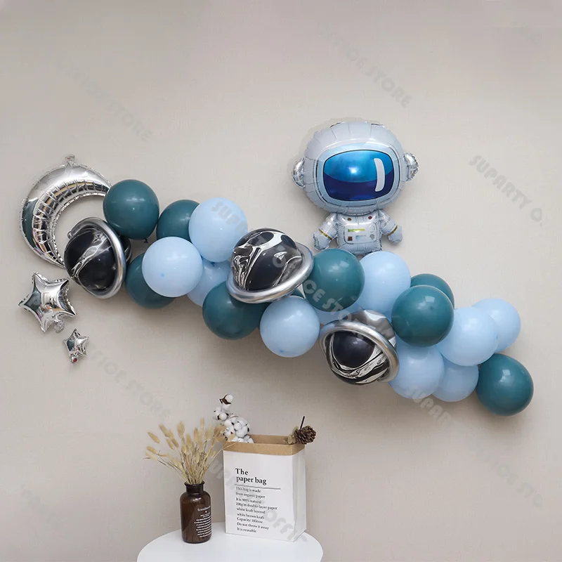 40pcs Galaxy Birthday Party Balloon Garland Slate Blue Agate Balloon Arch Moon Star Astronaut Foil Balloons for Kids Baby Shower
40pcs Galaxy Birthday Party Balloon Garland Slate Blue Agate Balloon Arch Moon Star Astronaut Foil Balloons for Kids Baby Shower