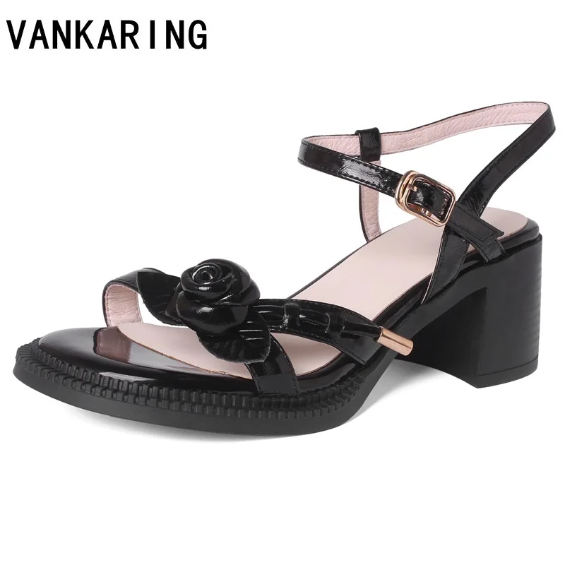 sweet flowers high heel summer shoes woman genuine leather sandals buckle fashion sandals high heels party dress casual shoes
sweet flowers high heel summer shoes woman genuine leather sandals buckle fashion sandals high heels party dress casual shoes