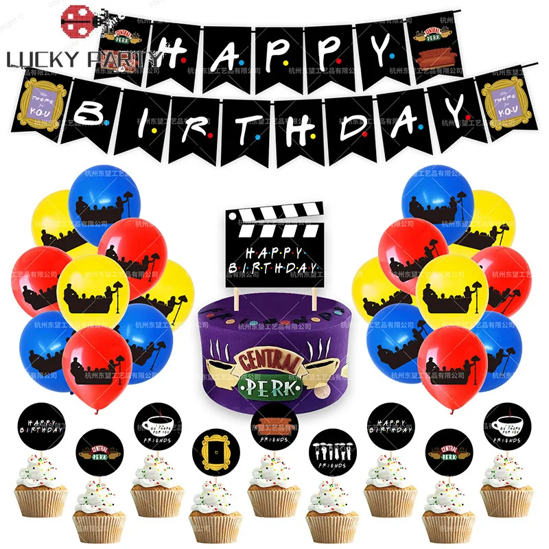 TV Show Friends Party Balloons Friends Theme Birthday Banner Cake Topper Latex Ballons Birthday Party Decorations Supplies
TV Show Friends Party Balloons Friends Theme Birthday Banner Cake Topper Latex Ballons Birthday Party Decorations Supplies