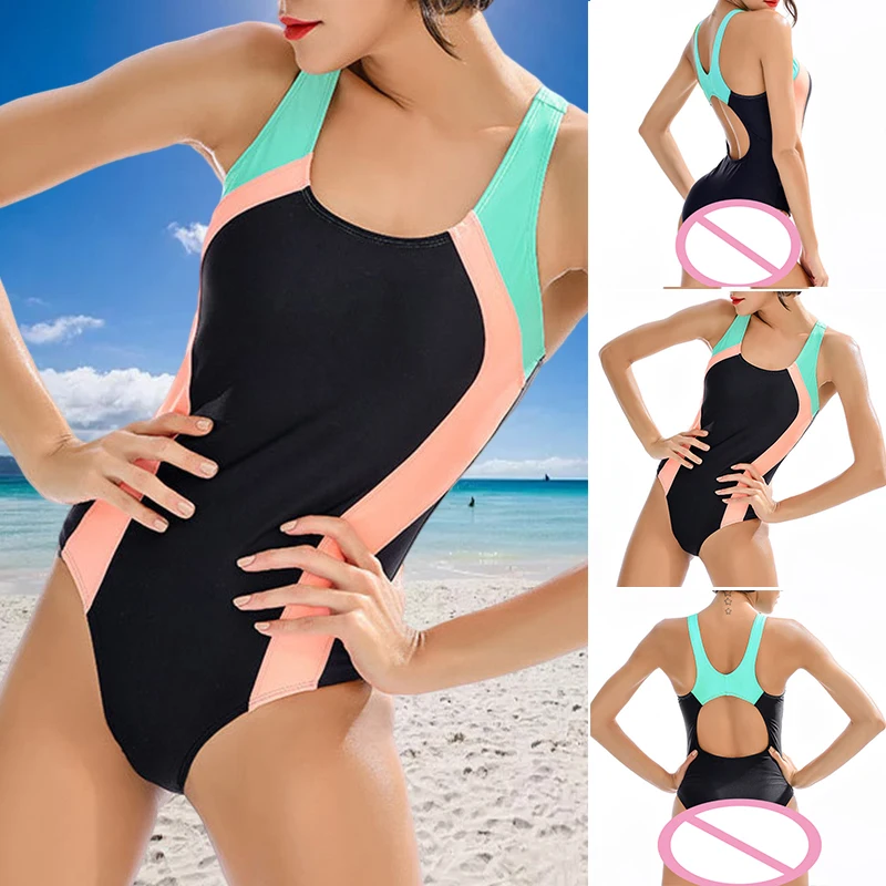 Women One Piece Swimsuits High Cut Swimwear Color Block Backless Comfortable for Summer Swimming XR-Hot
Women One Piece Swimsuits High Cut Swimwear Color Block Backless Comfortable for Summer Swimming XR-Hot