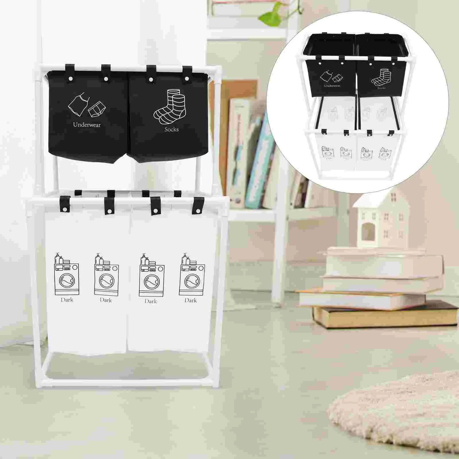 Bathroom Large Laundry Basket Dorm Storage Rack Removable Hamper Handle Bucket With Stand Baskets Hampers
Bathroom Large Laundry Basket Dorm Storage Rack Removable Hamper Handle Bucket With Stand Baskets Hampers