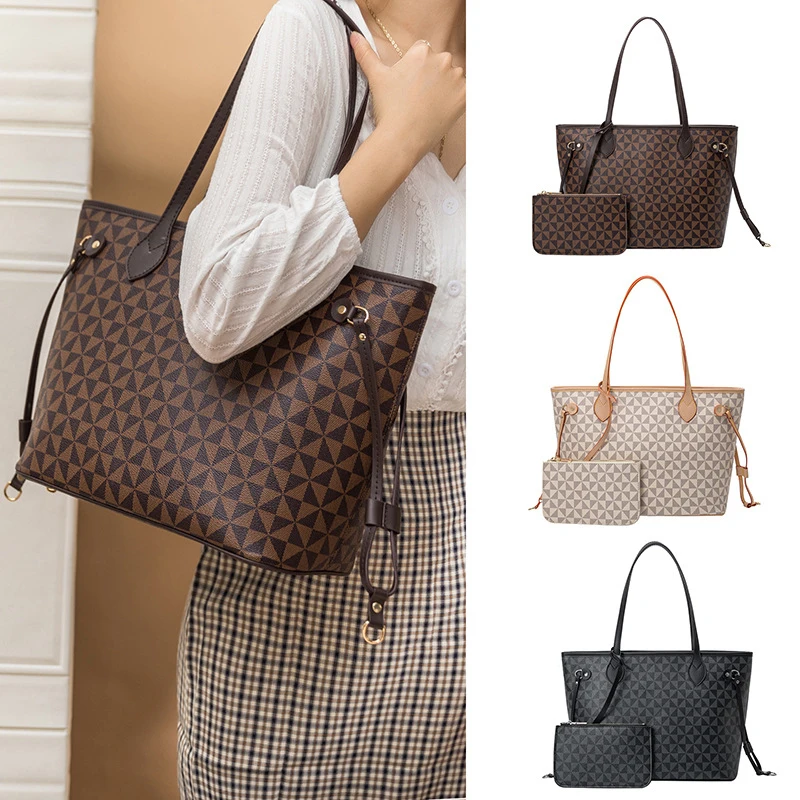 New Fashion Branded Tote Bag Retro Printed Shoulder Bag Female Casual Large Capacity Shopping Travel Women Handbag Purse 2Pcs
New Fashion Branded Tote Bag Retro Printed Shoulder Bag Female Casual Large Capacity Shopping Travel Women Handbag Purse 2Pcs