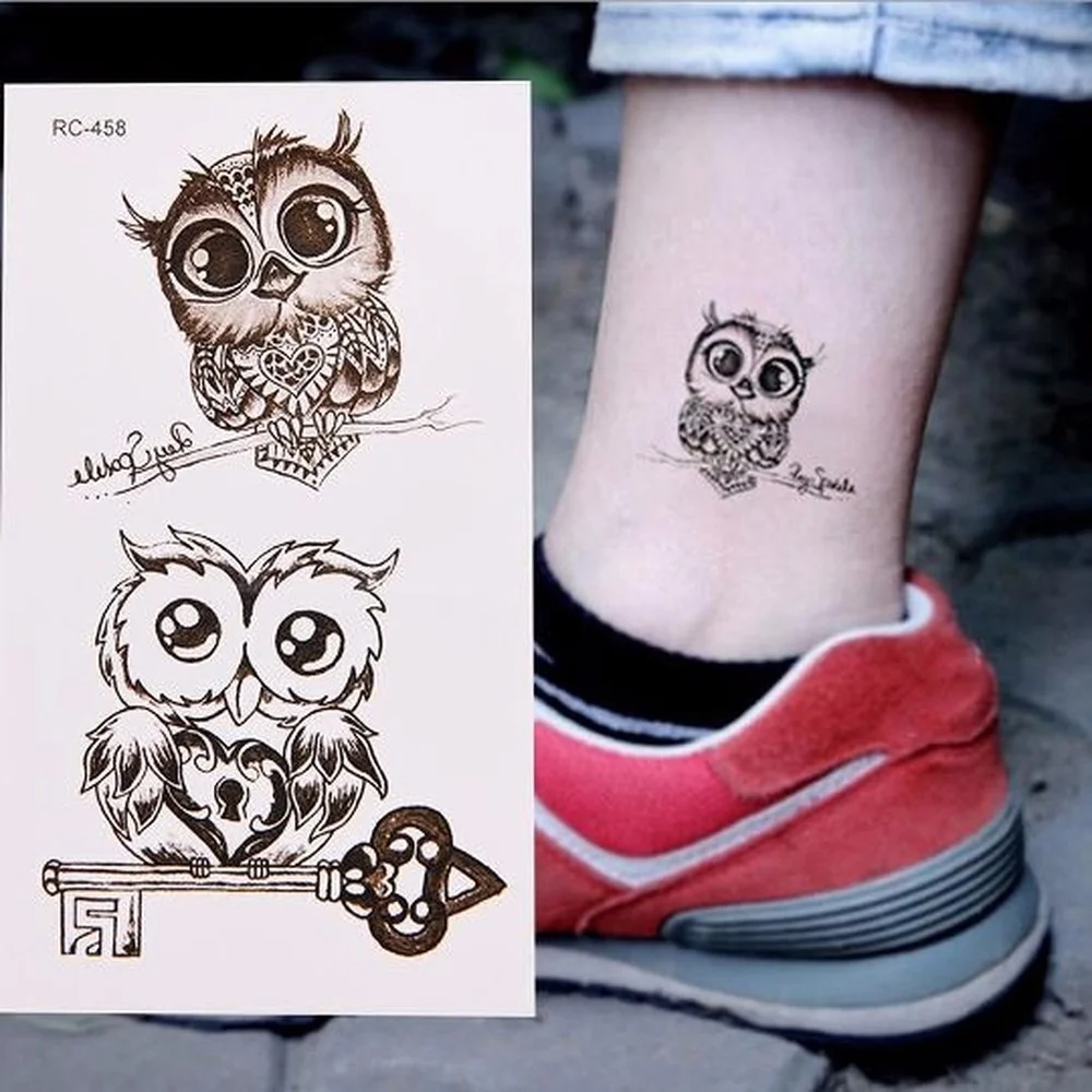 5pcs/set Tattoo Disposable Owl Tattoo Sicker Cute Waterproof Temporary Tattoo Stickers Body Foot Hand Art Makeup Water Resistant
5pcs/set Tattoo Disposable Owl Tattoo Sicker Cute Waterproof Temporary Tattoo Stickers Body Foot Hand Art Makeup Water Resistant