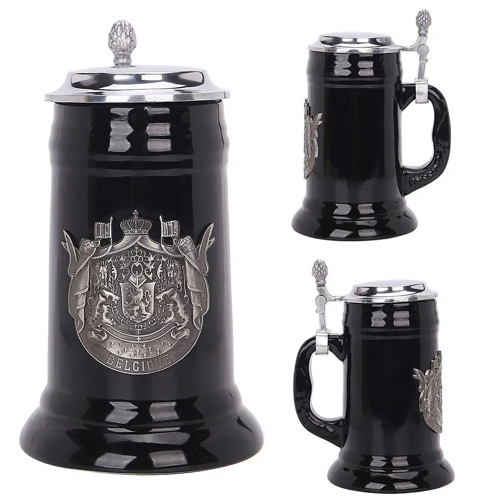 Beer Mugs Stein with Matel Pewter Lid Stanley Steel Germany Oktoberfest Tankard Eagle Bierkrug Drinking Glass Horn Coffee Mug
Beer Mugs Stein with Matel Pewter Lid Stanley Steel Germany Oktoberfest Tankard Eagle Bierkrug Drinking Glass Horn Coffee Mug