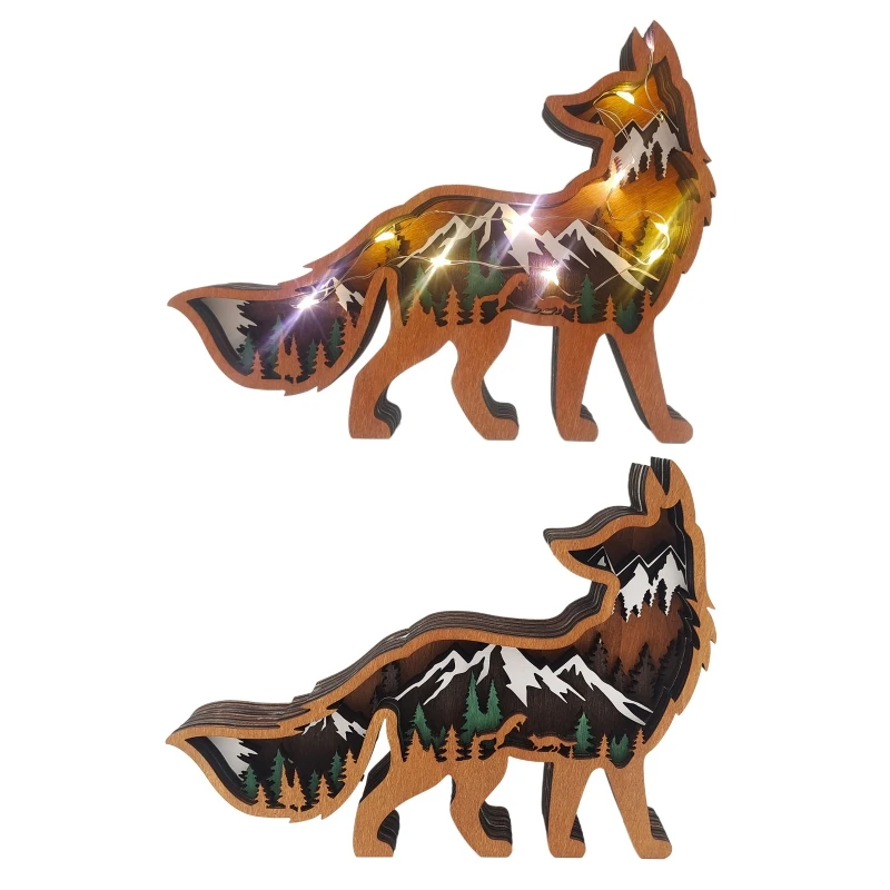 Christmas Decoration Wood Carved Hollow Animal Fox Ornament Led Crafts for Home Festival New Year Party Supplies Art Decor
Christmas Decoration Wood Carved Hollow Animal Fox Ornament Led Crafts for Home Festival New Year Party Supplies Art Decor