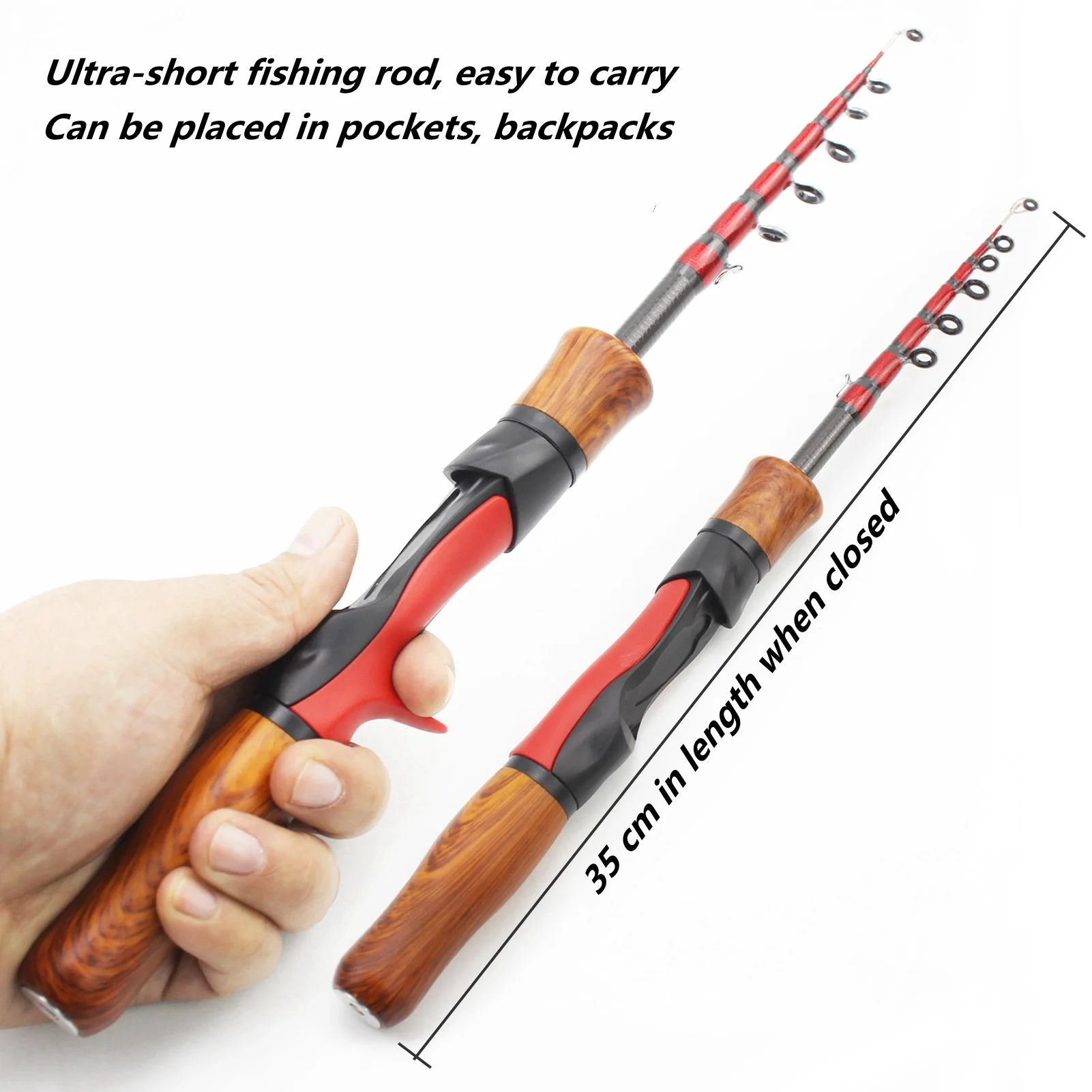 1pcs Ultra Short and Ultra Light UL Portable Retractable Snakehead Rod Wheel Seat Replaceable Multipurpose Retractable Bait Rod
1pcs Ultra Short and Ultra Light UL Portable Retractable Snakehead Rod Wheel Seat Replaceable Multipurpose Retractable Bait Rod