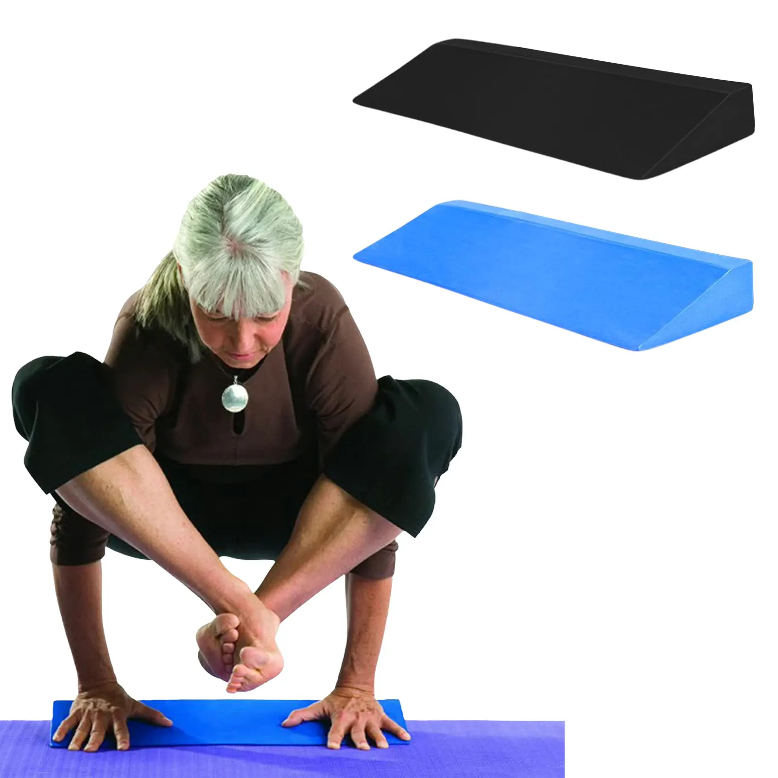 Large Yoga EVA Wedge Squat Wedge Incline Board Improve Lower Leg Strength Stability Incline Wedge Knee Pad Back Support Footrest
Large Yoga EVA Wedge Squat Wedge Incline Board Improve Lower Leg Strength Stability Incline Wedge Knee Pad Back Support Footrest