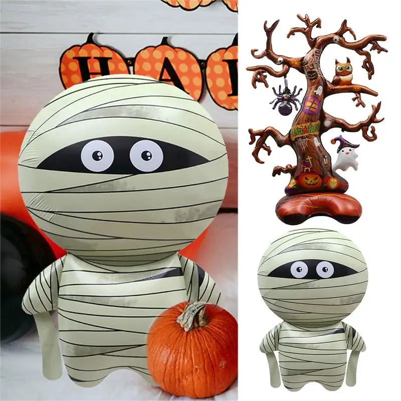 

Large Inflatable Ghost Tree Pumpkin Witch Balloons Halloween Spider Bat Mummy Balloon Scary Halloween Party Decoration Kids Toy