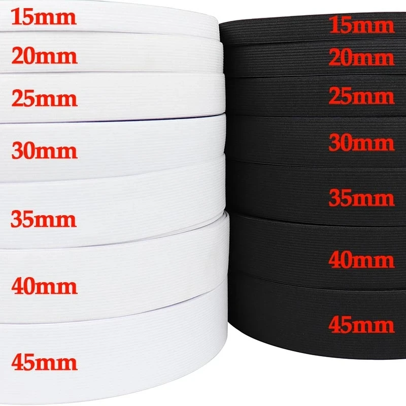 5 Meters Flat Elastic Band Rubber Band Sewing Clothing Pants Accessories Garment Stretch Belt Garment Sewing Fabric Width 6-60MM
5 Meters Flat Elastic Band Rubber Band Sewing Clothing Pants Accessories Garment Stretch Belt Garment Sewing Fabric Width 6-60MM