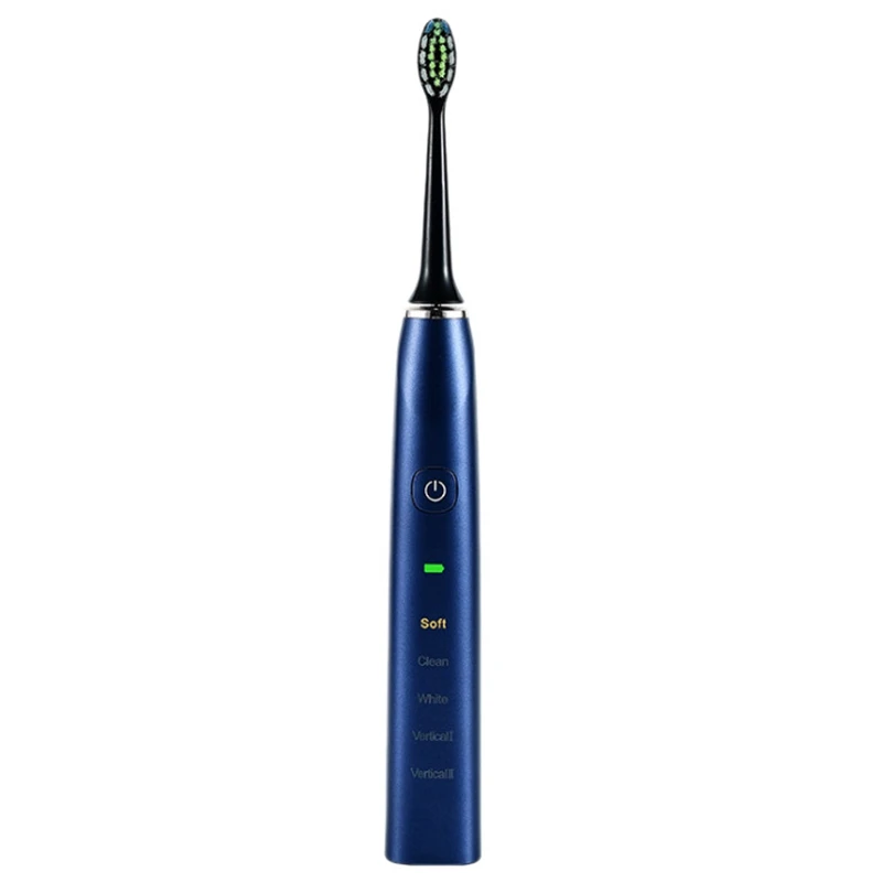 Ultrasonic Electric Toothbrush With 5 Modes Smart Timer 4 Brush Heads Whitening Toothbrush 
Ultrasonic Electric Toothbrush With 5 Modes Smart Timer 4 Brush Heads Whitening Toothbrush