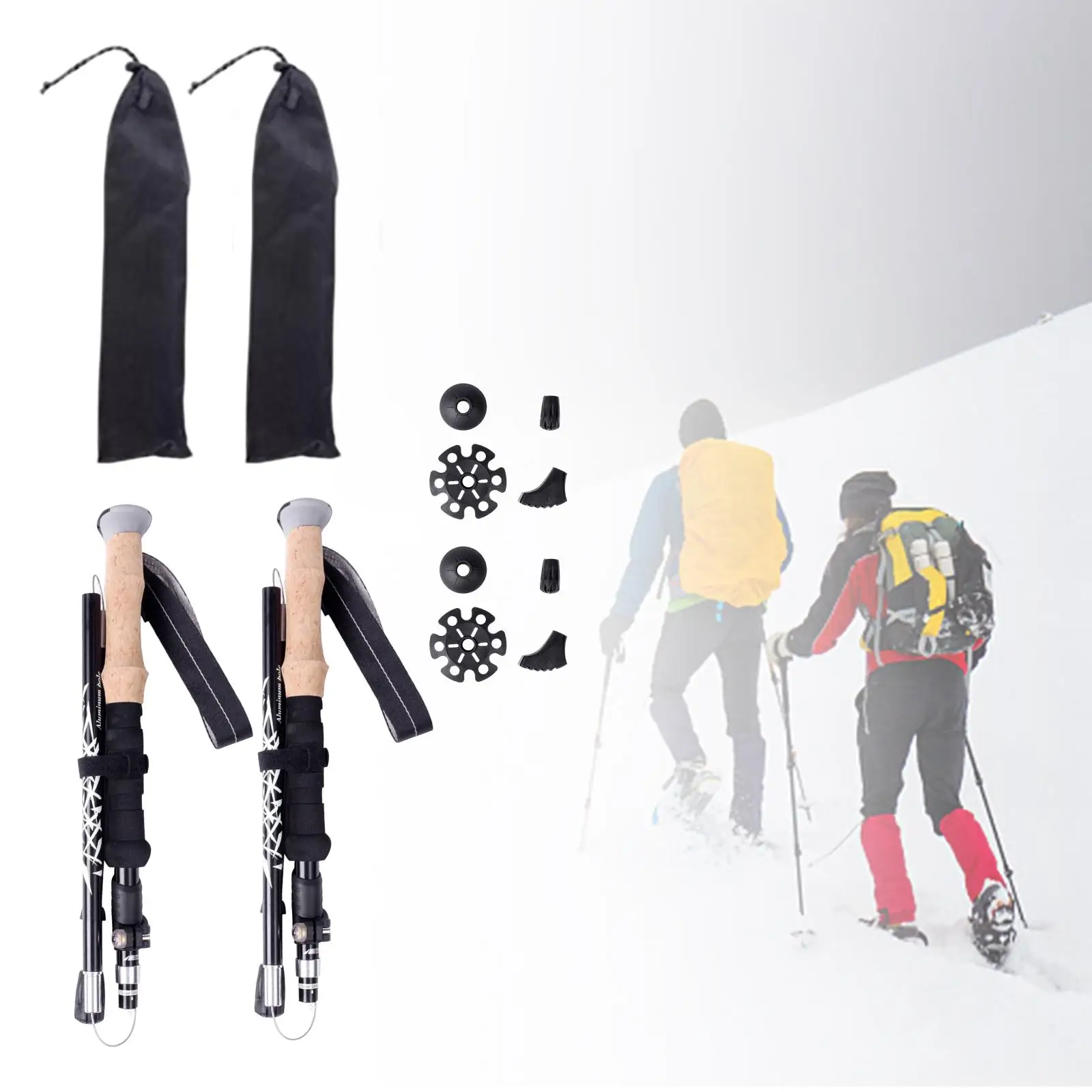 Outdoor Folding Cane Aluminium Alloy Telescopic Crutch Lightweight Collapsible Stick Hiking Trekking Poles for Travel Climbing
Outdoor Folding Cane Aluminium Alloy Telescopic Crutch Lightweight Collapsible Stick Hiking Trekking Poles for Travel Climbing