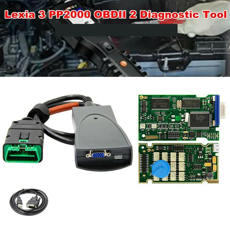 PP2000 NEC Full Chip Lexia3 Diagbox With V7.83 921815C Diagnostic Tool For Citroen/Peugeot Read / Clear Fault Codes
PP2000 NEC Full Chip Lexia3 Diagbox With V7.83 921815C Diagnostic Tool For Citroen/Peugeot Read / Clear Fault Codes