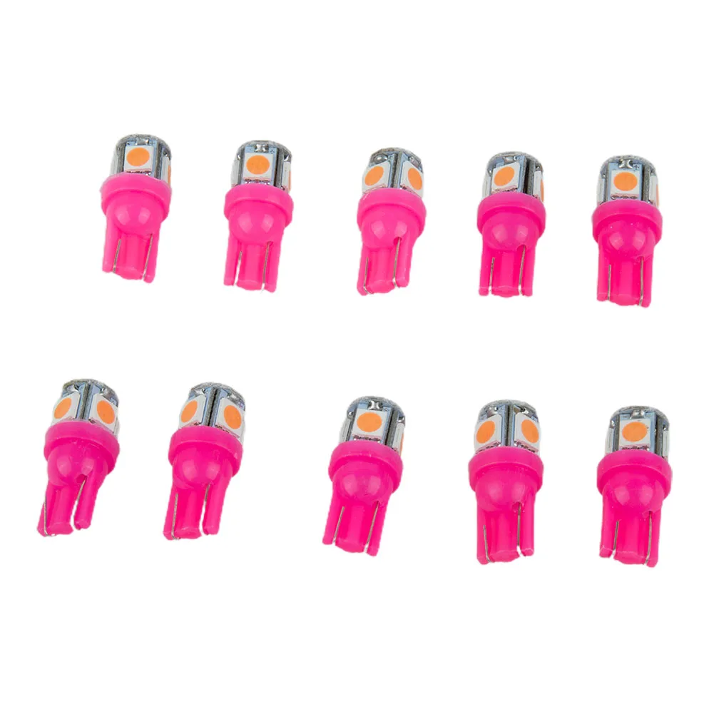 10PCS T10 194 168 W5W 5050 SMD LED Pink Car Wedge Tail Side Lights Lamp Bulb Turn Signal Light Side Marker Lamp Parking Lights
10PCS T10 194 168 W5W 5050 SMD LED Pink Car Wedge Tail Side Lights Lamp Bulb Turn Signal Light Side Marker Lamp Parking Lights