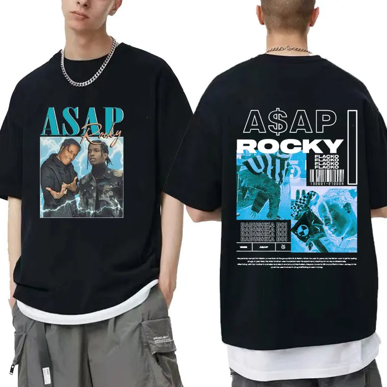 Rapper Asap Rocky Graphic Print Tshirt Men Women Soft Pure Cotton T-shirts Hip Hop Male Summer Tee Short Sleeve Man Streetwear
Rapper Asap Rocky Graphic Print Tshirt Men Women Soft Pure Cotton T-shirts Hip Hop Male Summer Tee Short Sleeve Man Streetwear
