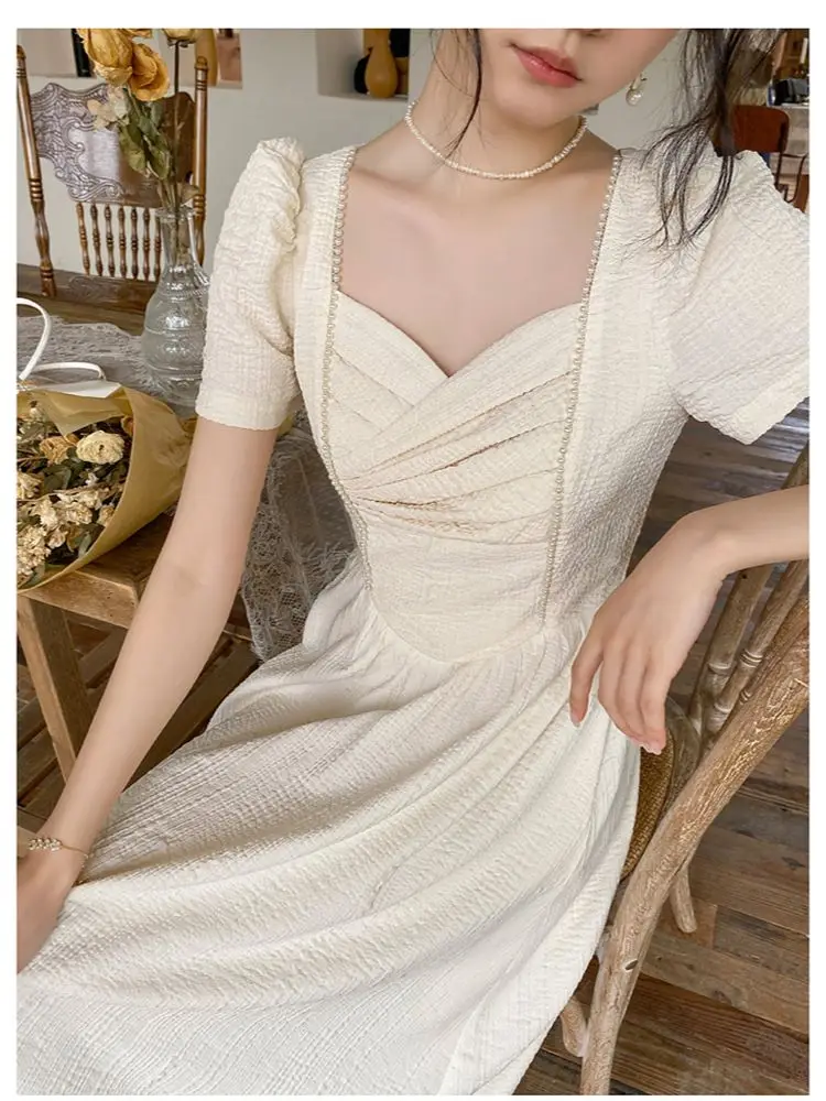 Summer Women Elegent Casual Midi Dress Female Fashion A-line Vestidos Ladies One Piece Holiday Clothes
Summer Women Elegent Casual Midi Dress Female Fashion A-line Vestidos Ladies One Piece Holiday Clothes